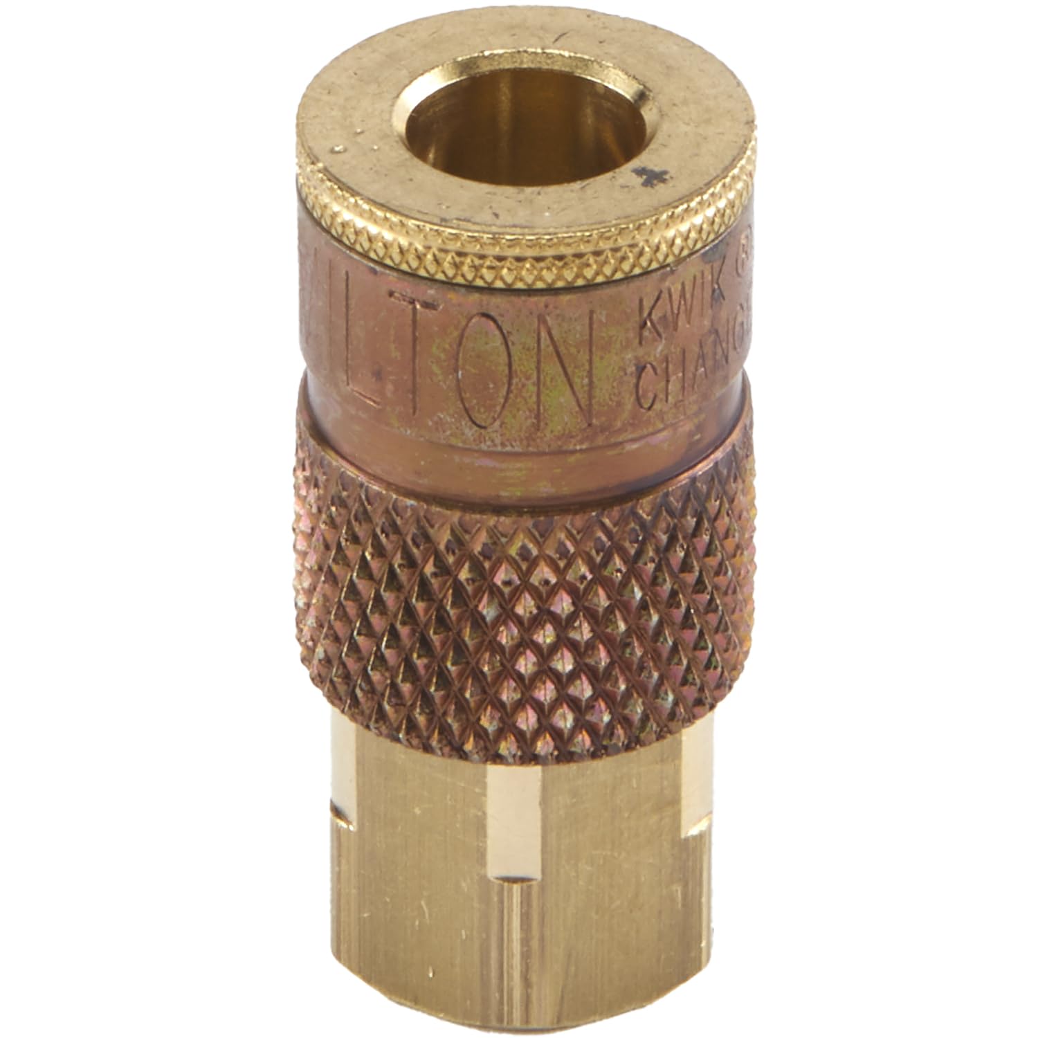 Milton S-785 1/4" FNPT Female T-Style Air Compressor Quick Connect Fitting Coupler, Single