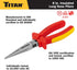 Titan Tools 73338 8" Insulated Long Nose Pliers