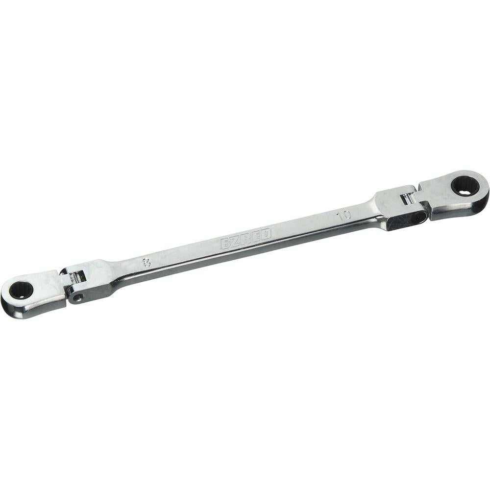 Ezred NRM810 8mm & 10mm Double Box End, Non-Reversible Ratcheting Flex Wrench