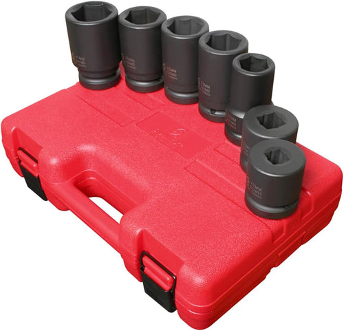 Sunex Tools 5697M 1" Dr. Metric Deep Impact Socket Set