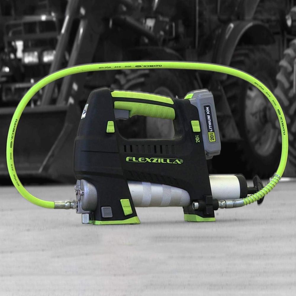 Legacy Manufacturing L2955FZSP Tuyau de graisse Flexzilla 1/8" X 18", extrémités MNPT 1/8", protection à ressort