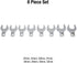 Sunex Tools 9730A - 8-Piece 1/2" Drive Jumbo Metric Crowfoot Wrench Set
