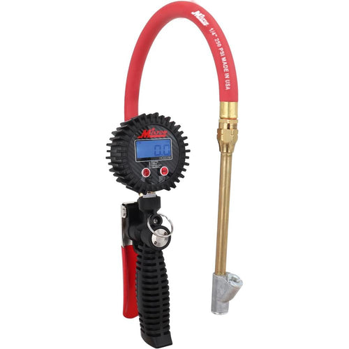 Milton Industries S-577D Digital Inflator Gauge With Straight Foot Head Chuck