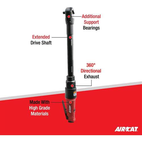 AirCat 808-15 Cliquet allongé 3/8" 15" 30 pi-lb 200 tr/min