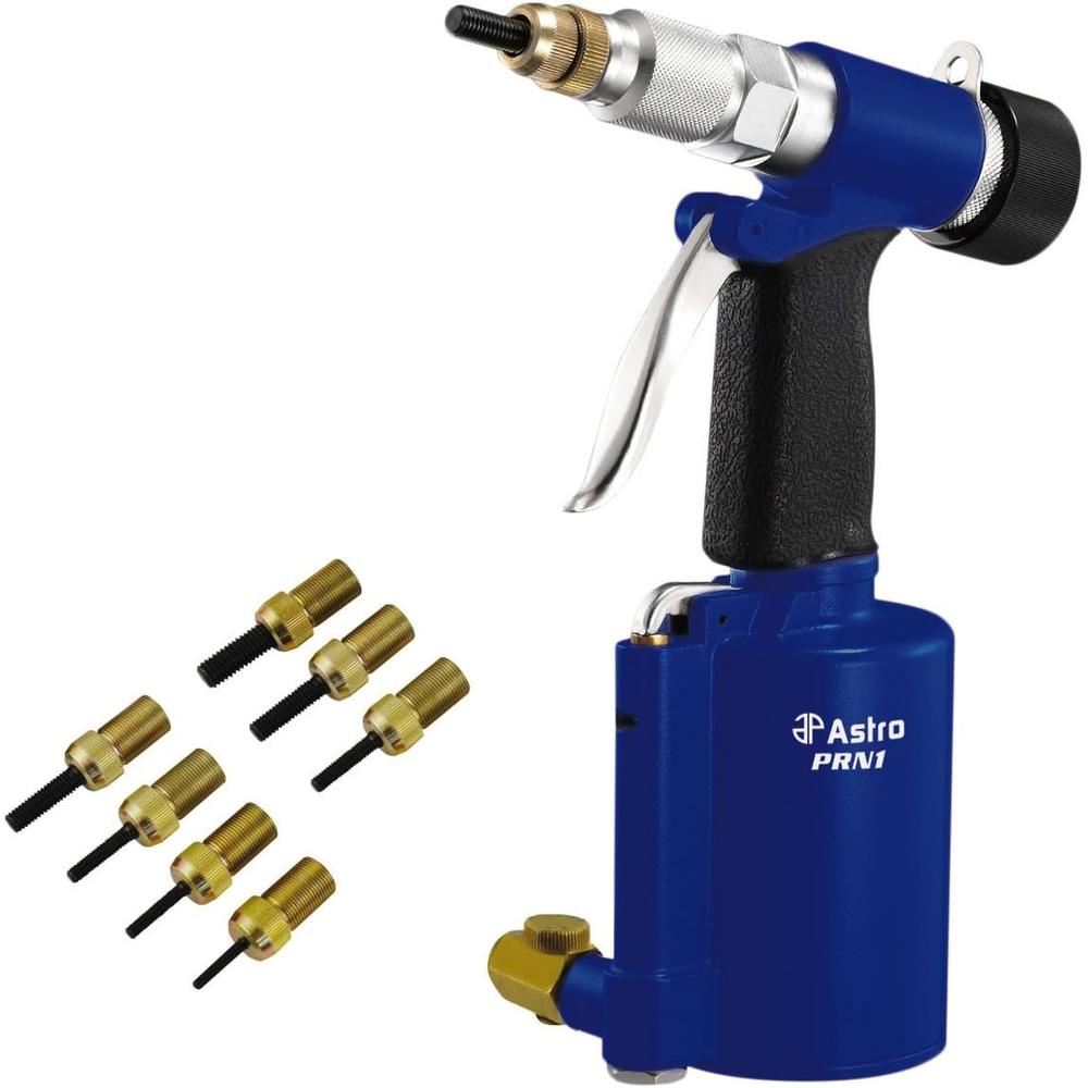 Astro Pneumatic PRN1 3/8" CAPACITY PNEUMATIC RIVET NUT SETTING KIT - METRIC & SAE: M4, M5, M6, M8, M10, 1/4", 5/16", 3/8"