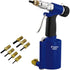 Astro Pneumatic PRN1 3/8" CAPACITY PNEUMATIC RIVET NUT SETTING KIT - METRIC & SAE: M4, M5, M6, M8, M10, 1/4", 5/16", 3/8"