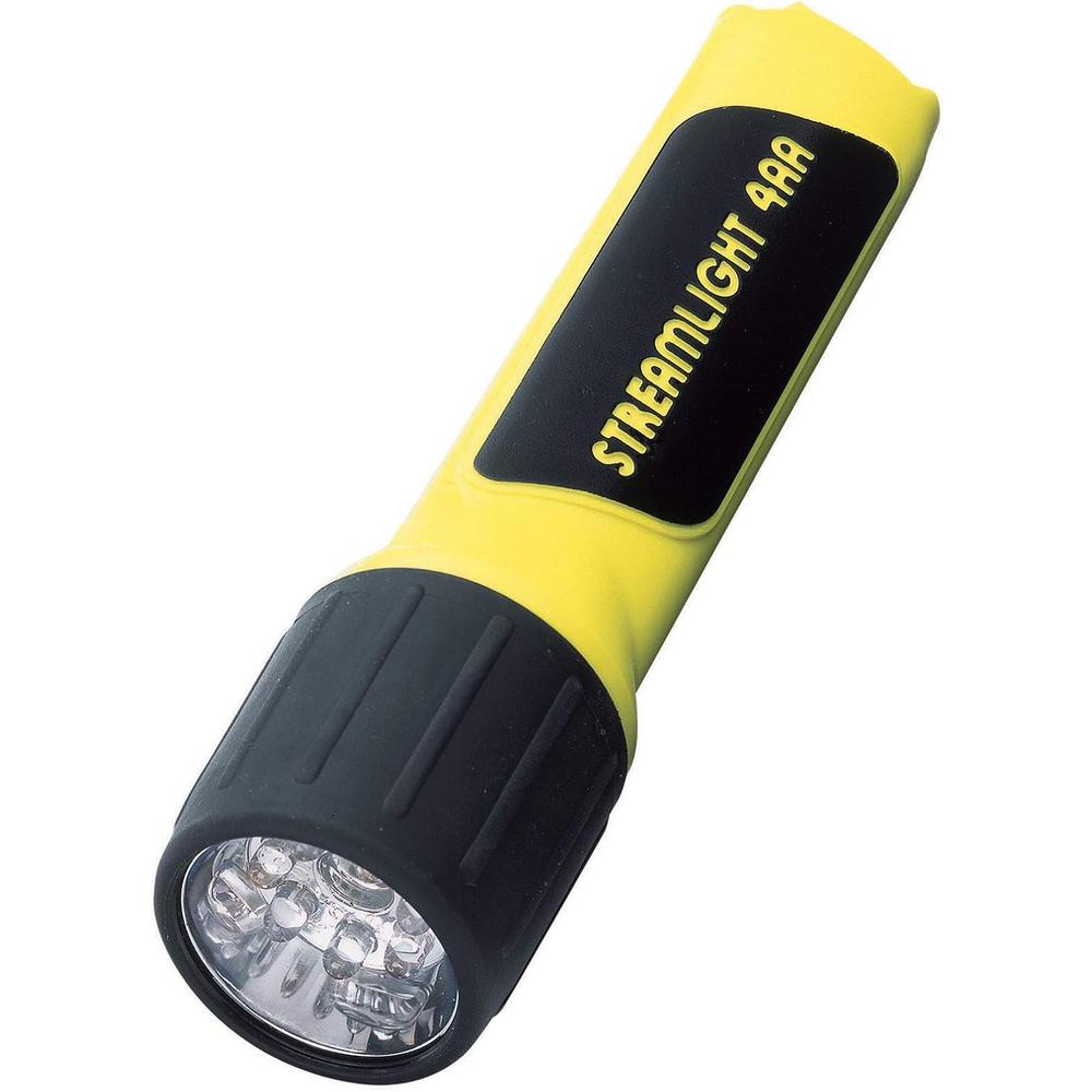 Streamlight 68202 4AA ProPolymer LED, Flashlight with Batteries, Yellow (Clam Pack) - 67 Lumens