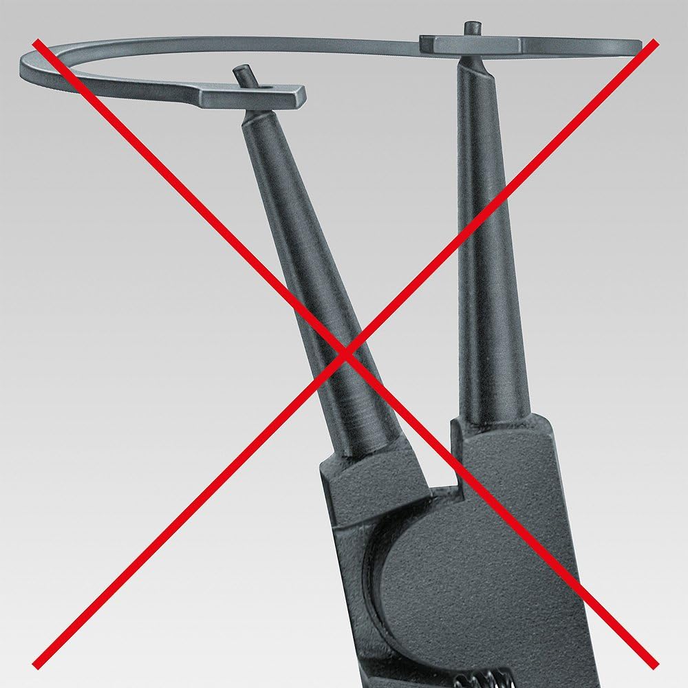 Knipex 49 21 A21 Pince à circlips de précision externe coudée à 90°, taille 2