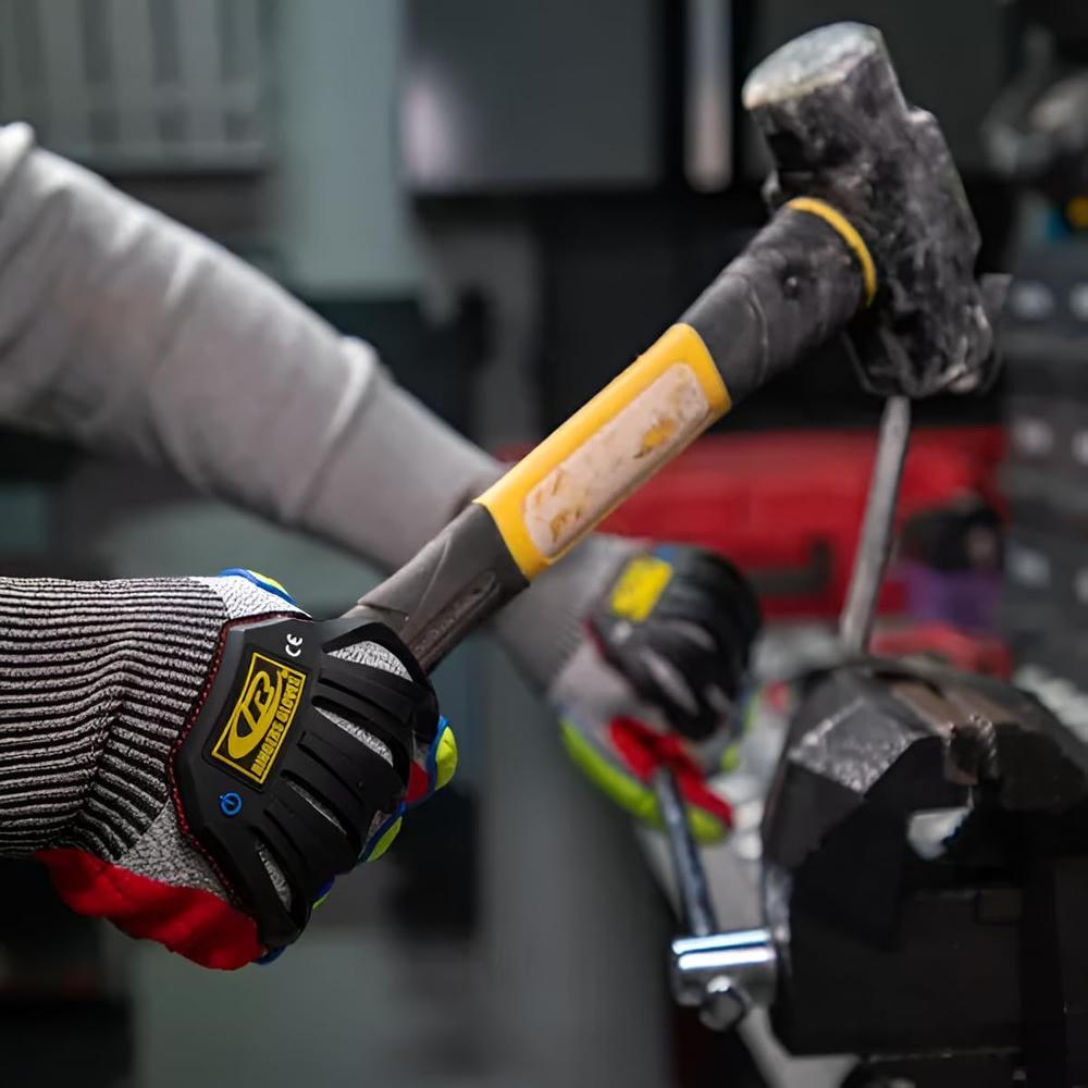 Ringers Gloves 065T-10 Gants de protection contre les chocs enduits de nitrile - Grand