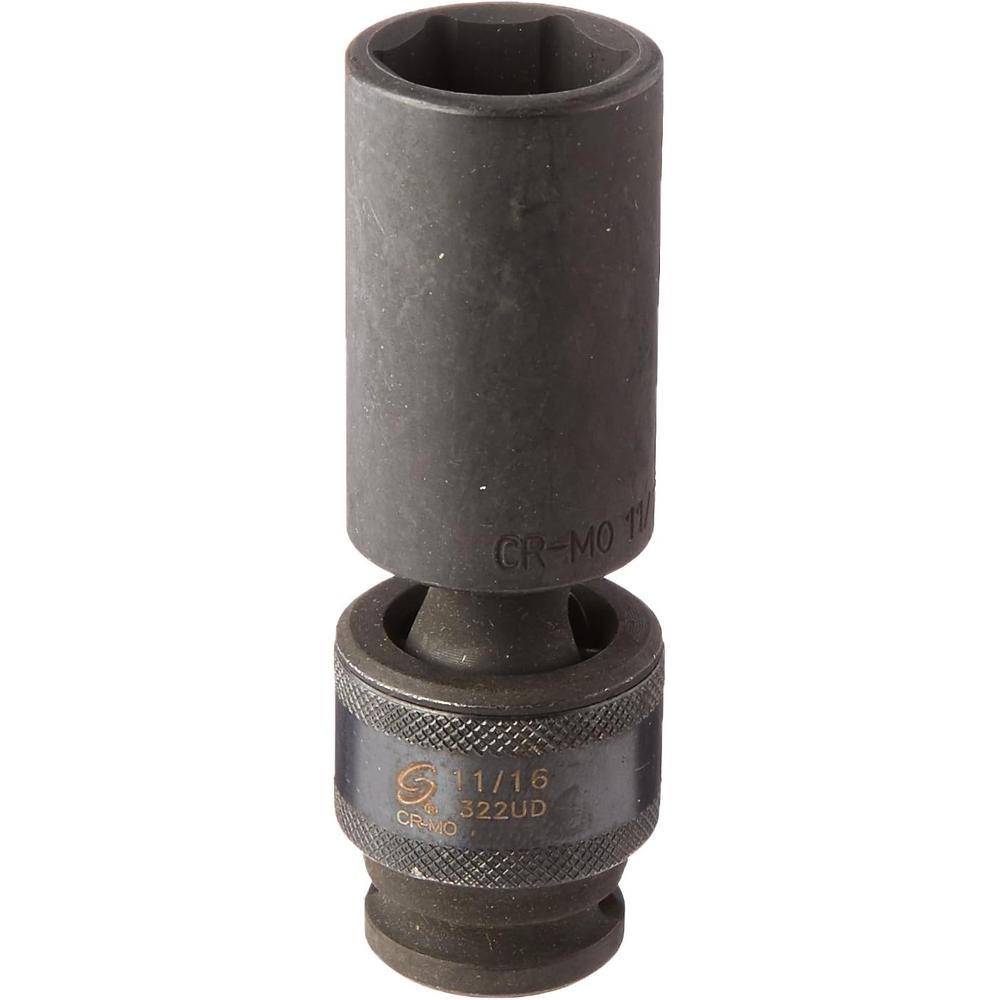 Sunex Tools 322UD 3/8 in. Drive 11/16 in. Deep Universal Impact Socket