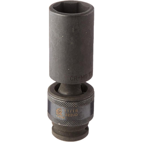 Sunex Tools 322UD 3/8 in. Drive 11/16 in. Deep Universal Impact Socket