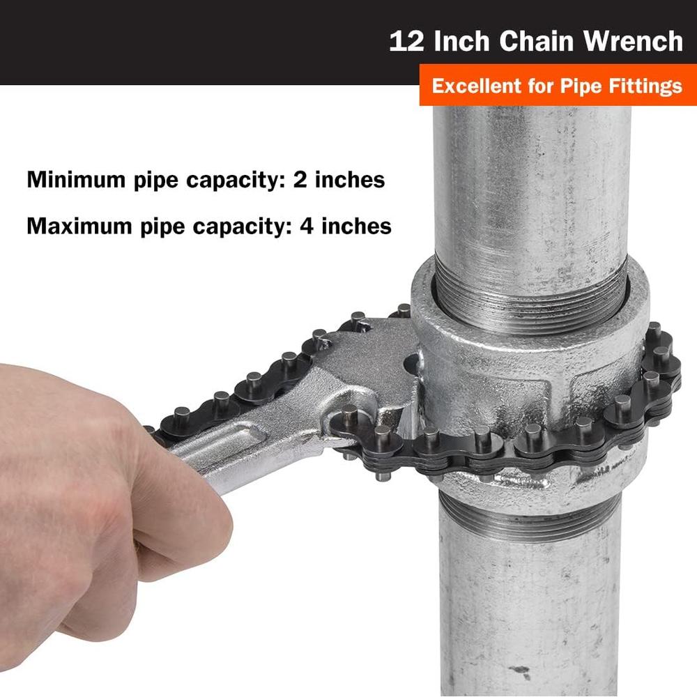 Titan Tools 21370 Clé à chaîne de 12 po