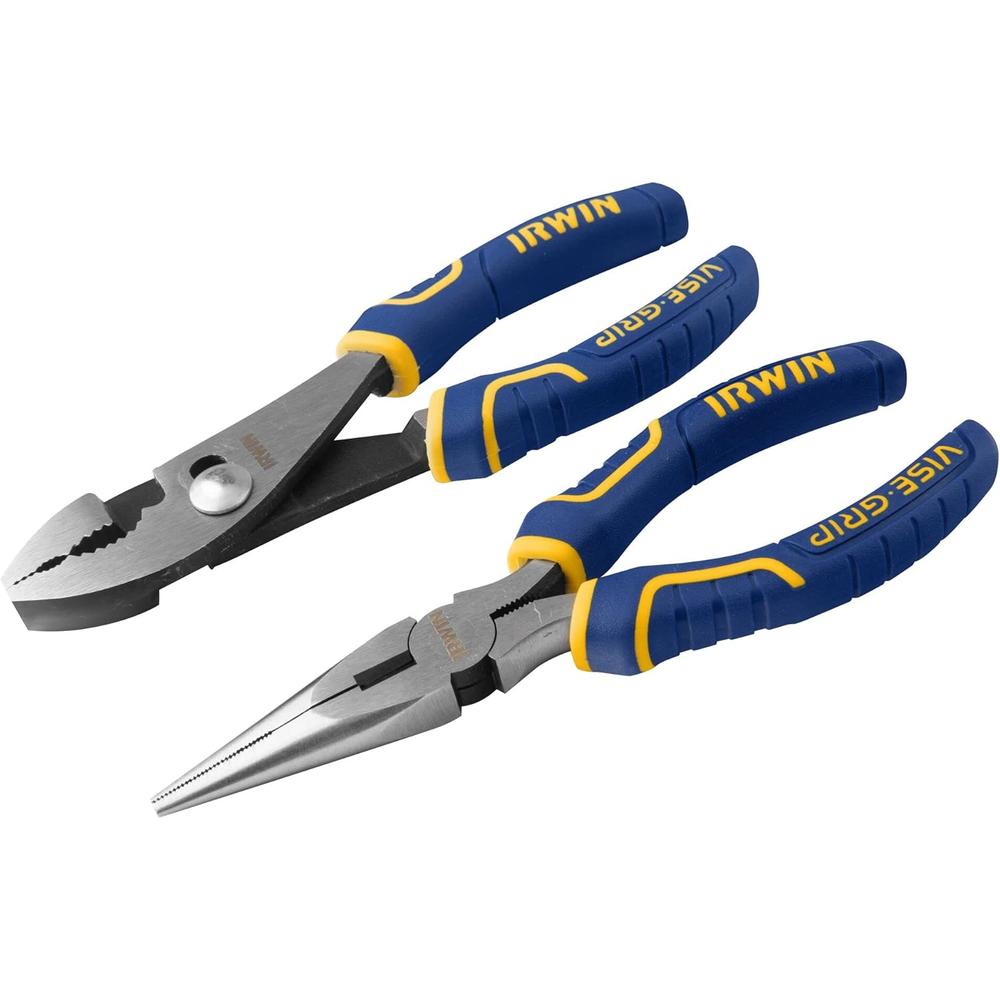 Irwin Tools 2078702 Vise-Grip 2-PC PROPLIER SET, INCLUDES 6" SLIP JOINT & 6" LONG NOSE PLIERS