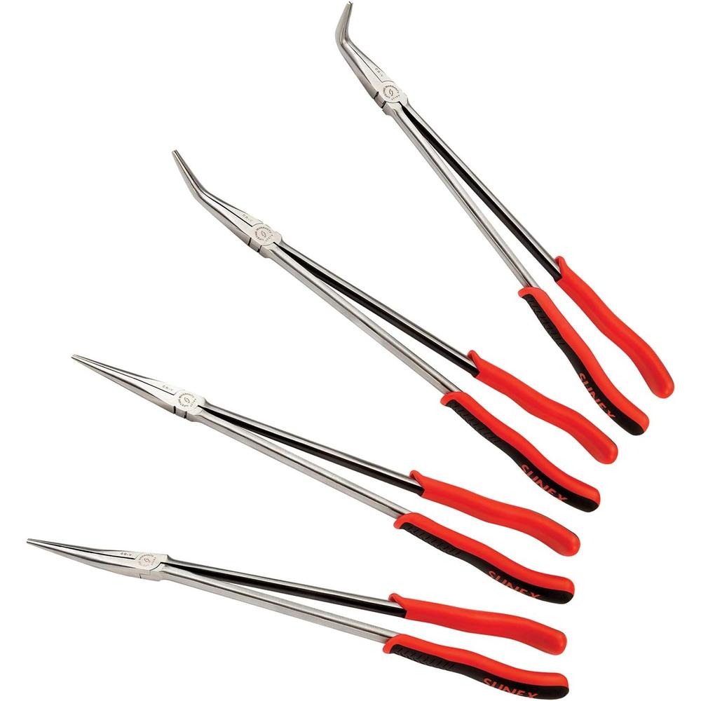 Sunex Tools 3706V 4 Pc 16" Long Reach Plier Set