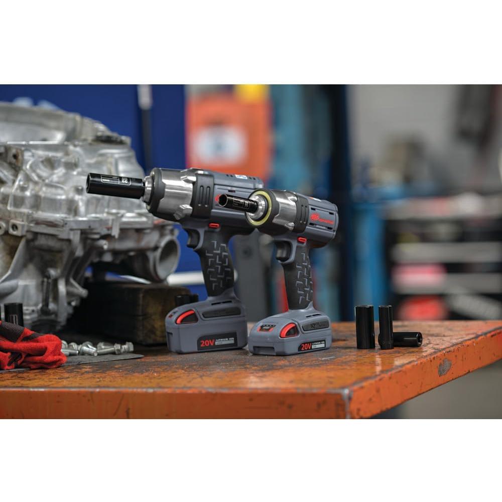 Ingersoll Rand W7152-K22 20V High Torque 1/2 Inch Drive Cordless Impact Wrench, 2 Battery Kit
