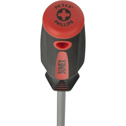 Sunex Tools 11P3X6H PHILLIPS SCREWDRIVER #3 X 6" (Bolster)