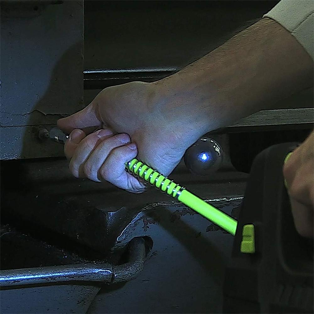 Legacy Manufacturing L2925FZSP Flexzilla Grease Hose 3/16" X 36", 1/8" MNPT Ends, Spring Guard