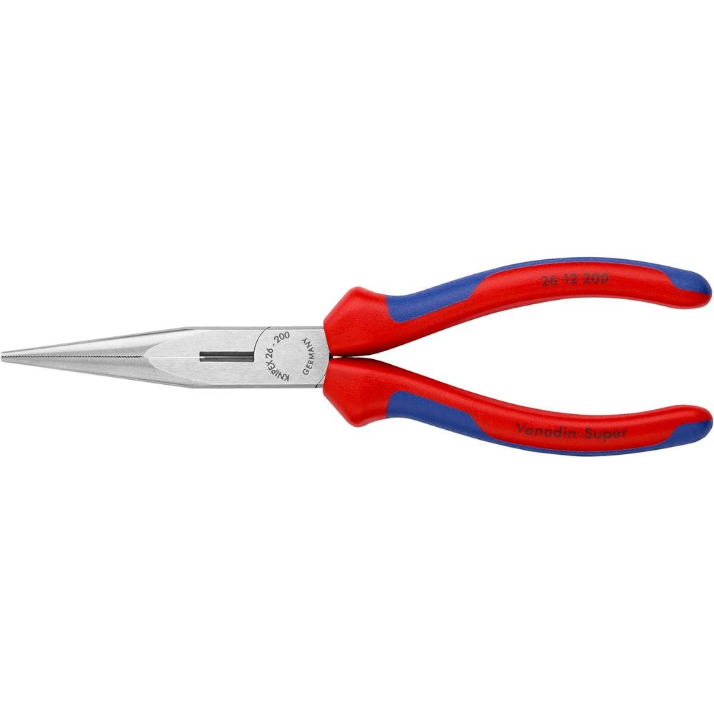 Knipex 26 12 200 Snipe Nose Side Cutting Pliers-Comfort Grip