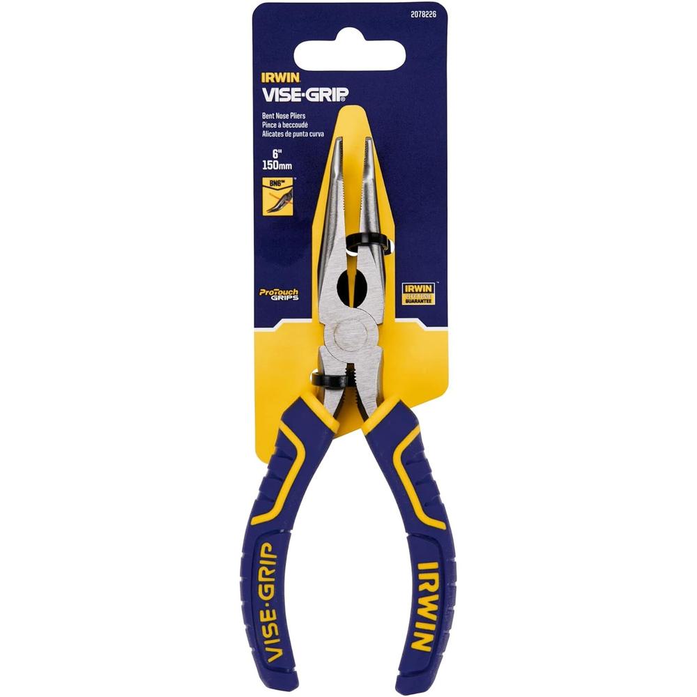Irwin Tools 2078226 Vise-Grip Pliers, Bent Long Nose, 6-Inch