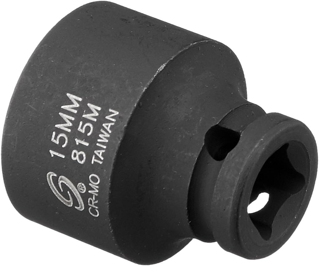 Sunex Tools 815M 1/4 in. Drive 15-mm Impact Socket