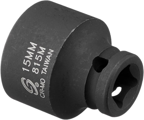 Sunex Tools 815M 1/4 in. Drive 15-mm Impact Socket