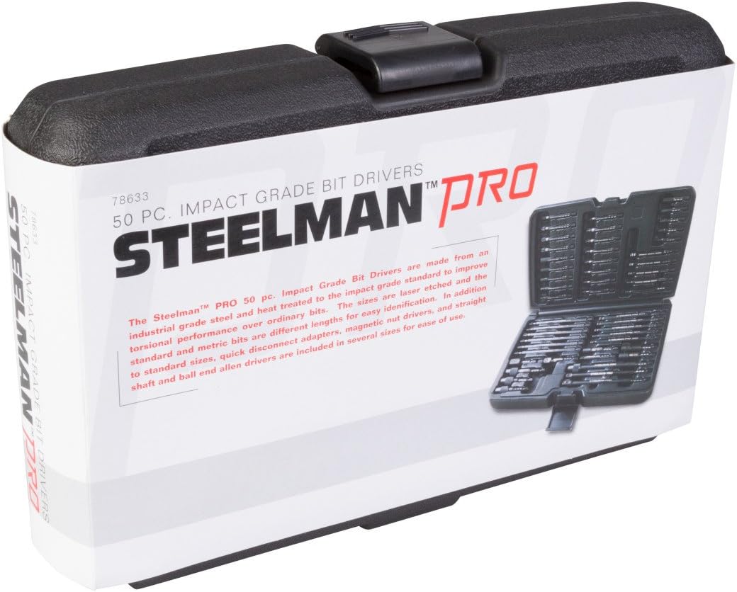 Steelman Pro 78633 Jeu de 50 embouts de tournevis à percussion
