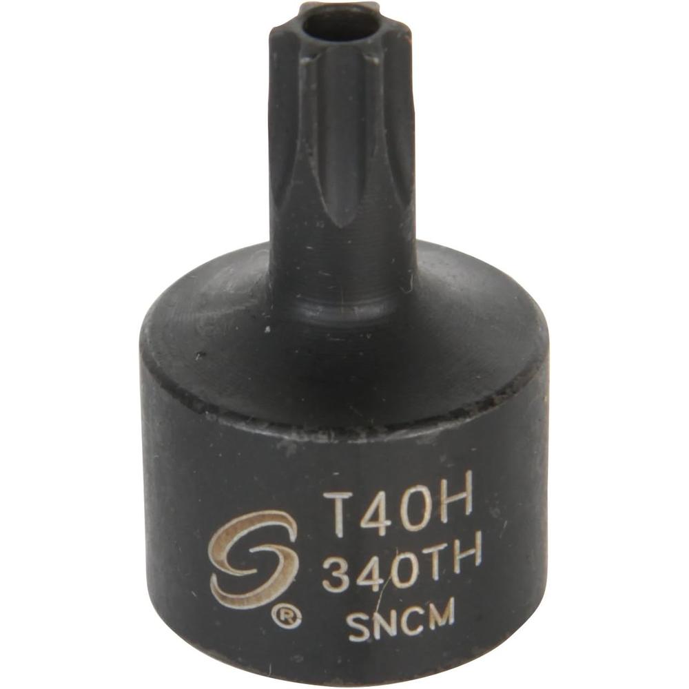 Sunex Tools 340TH 3/8" Dr. T40H Stubby Tamperproof Internal Star Impact Socket