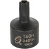 Sunex Tools 340TH 3/8" Dr. T40H Stubby Tamperproof Internal Star Impact Socket