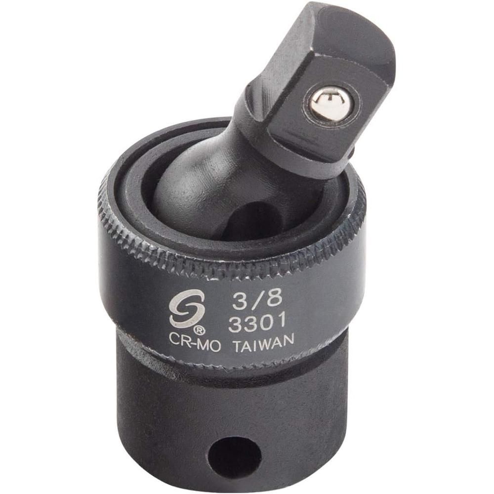Sunex Tools 3301, 3/8 Inch Drive, Universal Impact Joint, Cr-Mo Alloy Steel, Cr-Mo Steel, Radius Corner Design, Flexible, Meets ANSI Standards