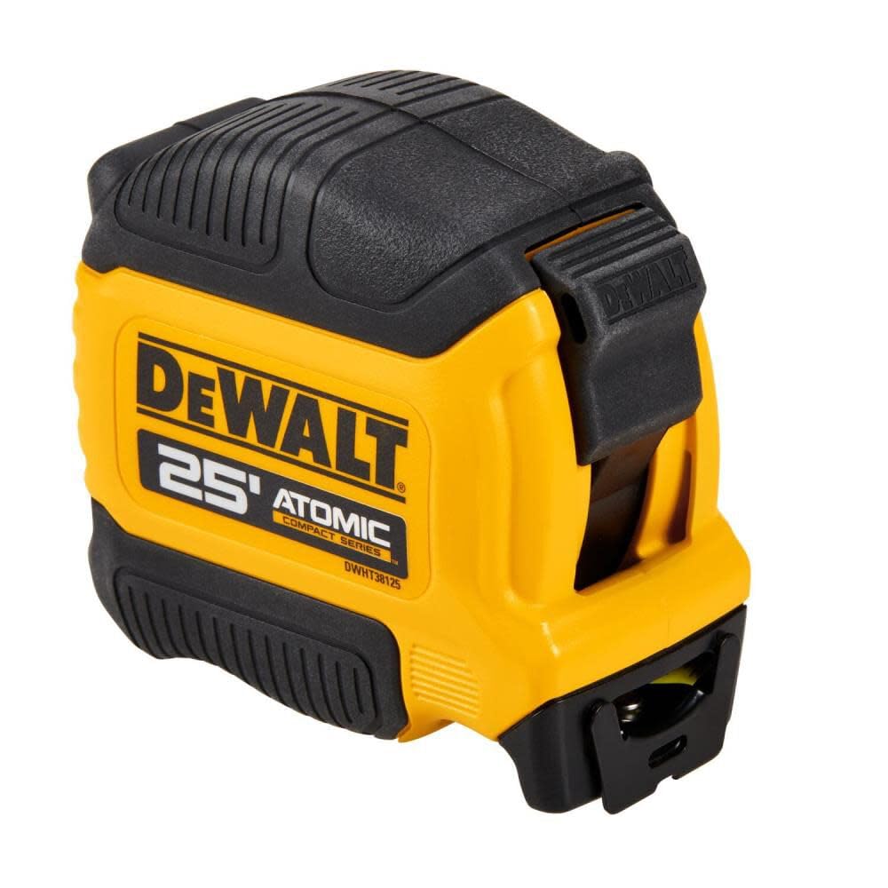 Mètre à ruban DeWalt DWHT38125S série compacte atomique de 25 pieds