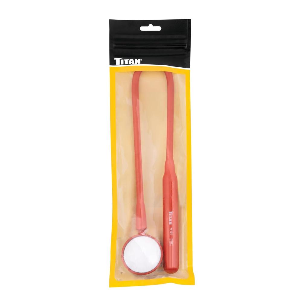 Titan Tools 71101 Miroir d'inspection flexible isolé 1000 V de 22 po de long, miroir de 2 po