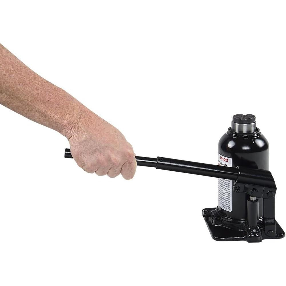 Sunex Tools 4412S Fully Welded Heavy Duty 12 Ton Short Bottle Jack,