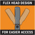 GEARWRENCH 9702D Jeu de 13 clés à cliquet à tête flexible à 12 points SAE