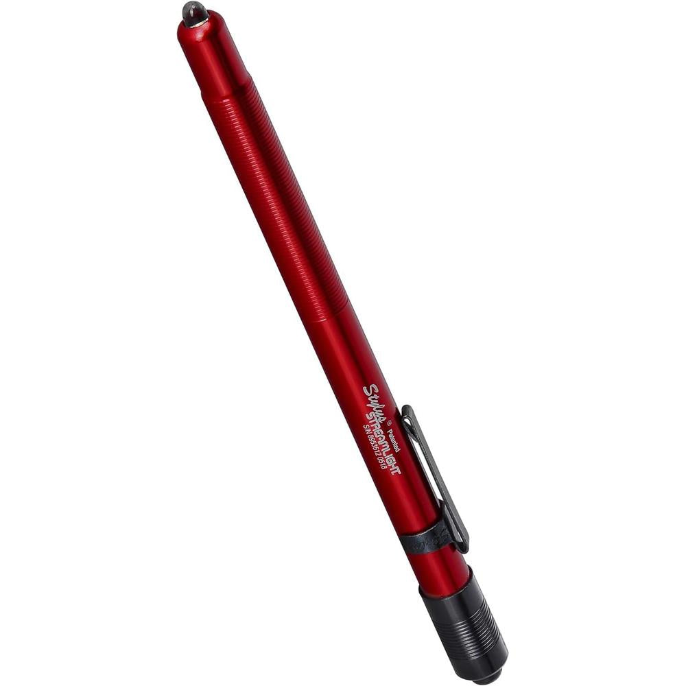 Streamlight 65035 Stylus 3-AAAA LED Pen Light. Red with White Light 6-1/4-Inch - 11 Lumens