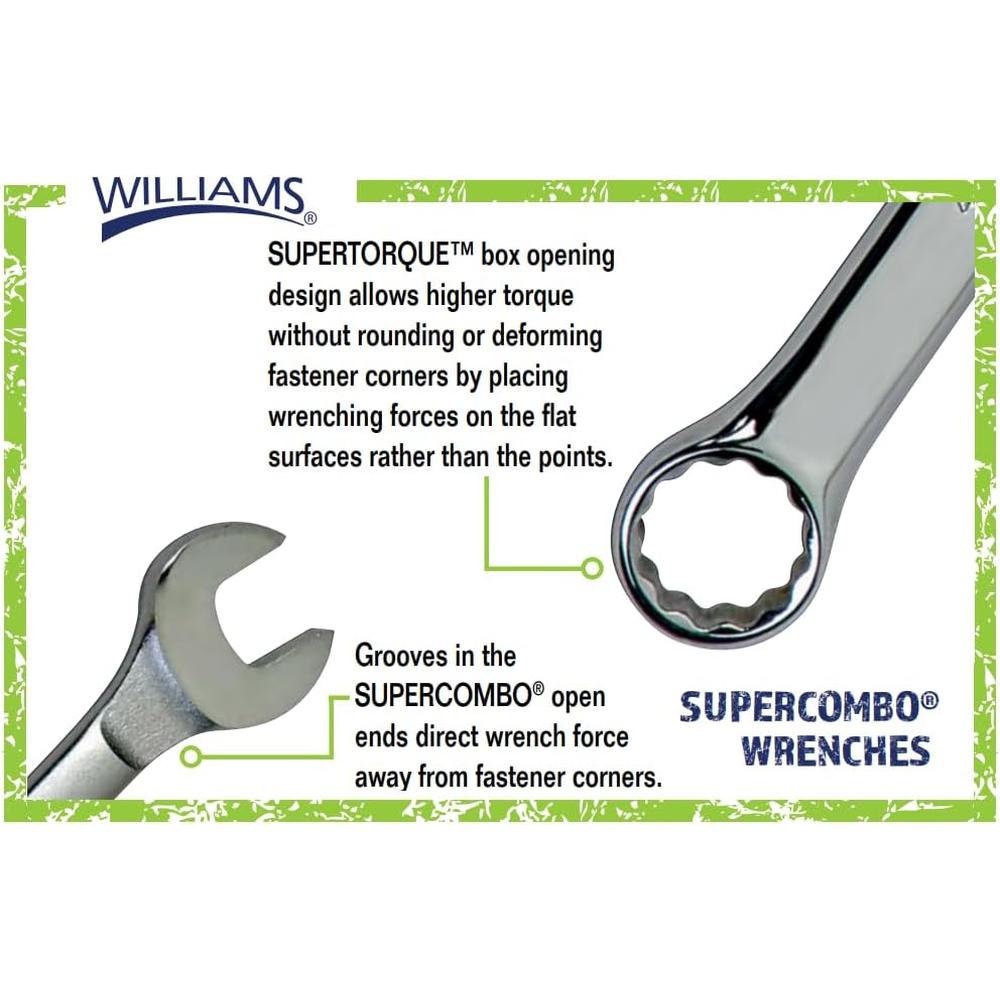 Williams JHW1238SC Super Combo Combination Wrench, 1-3/16"