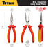 Titan Tools 73338 8" Insulated Long Nose Pliers