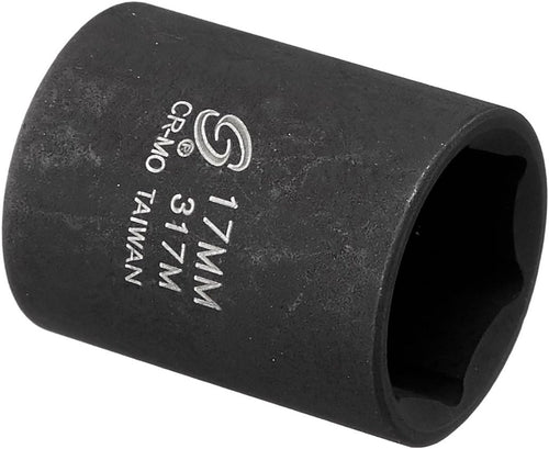 Sunex Tools 317M 3/8 in. Drive 17-mm Impact Socket