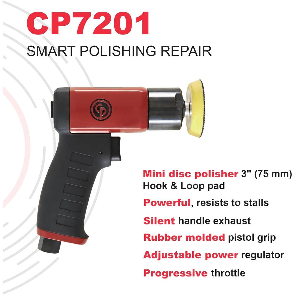 Chicago Pneumatic 7201p Kit de mini polisseuse à disque