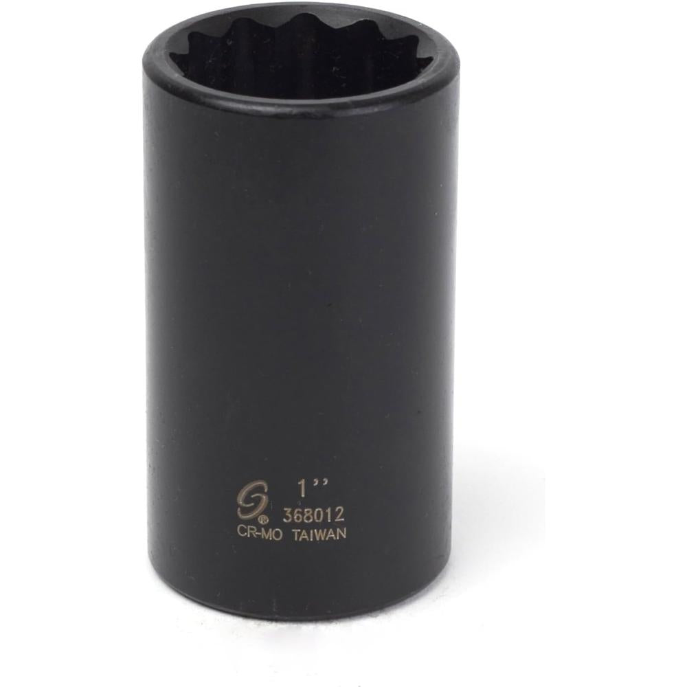 Sunex Tools 368012 3/8" Dr. 1" 12-Point Deep Impact Socket