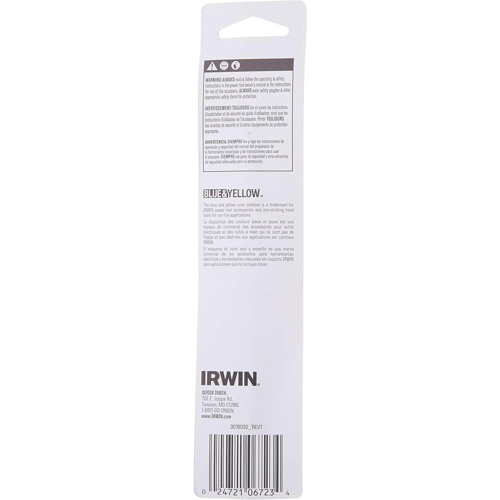Irwin Tools 3016032 DRL BIT 1/2 X 6 COBALT 3/8" RS