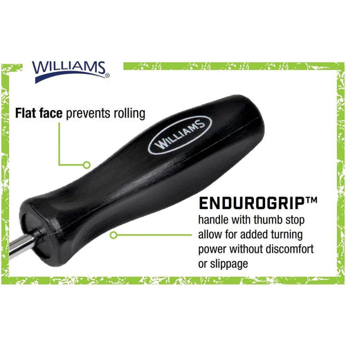 Williams JHWSDR-28 Tournevis rond avec poignées et lames haut de gamme, 8"