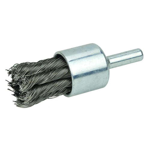 Weiler 10025 3/4" KNOT WIRE END BRUSH, .014" STEEL FILL