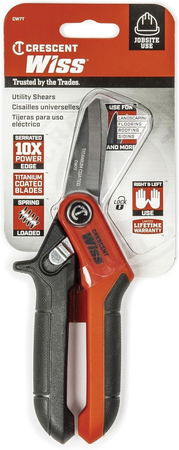 Cisaille à outils Wiss CW7T Pro Utility Titanium