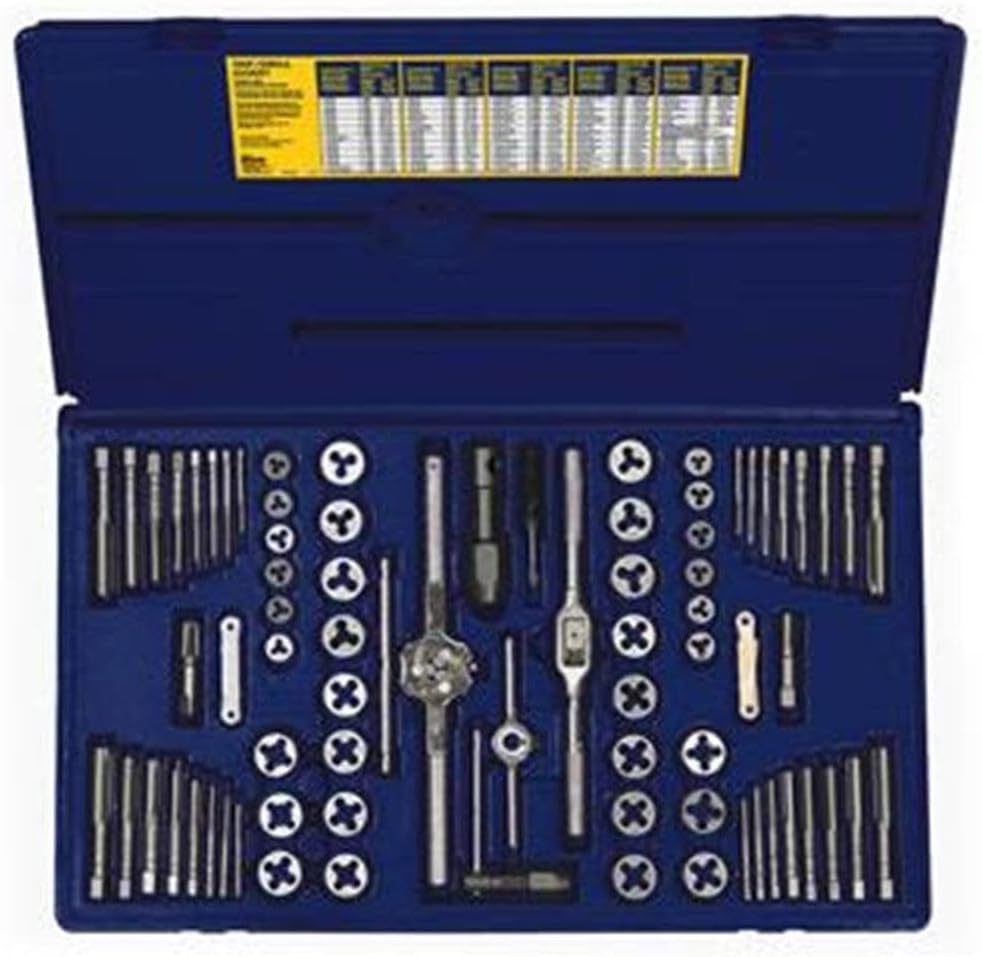 Irwin Tools 26376 76-Piece Machine Screwith Fractional/Metric Tap and Hex Die Super Set