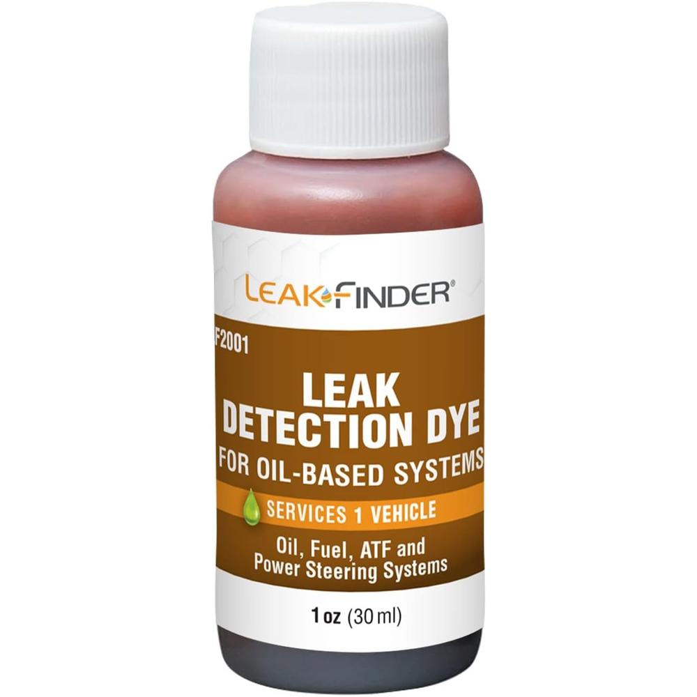 LeakFinder LF2001 OIL-BASED DYE, (6) 1 OZ (30 ML) BOTTLES, FINDS LEAKS IN OIL, FUEL, ATF, & POWER STEERING SYSTEMS