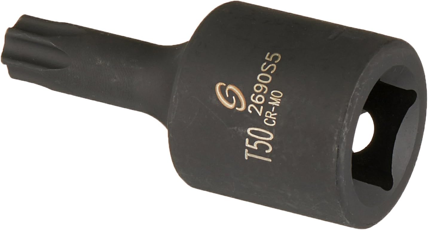 Sunex Tools 2690S5 1/2" Dr. T50 Internal Star Impact Socket