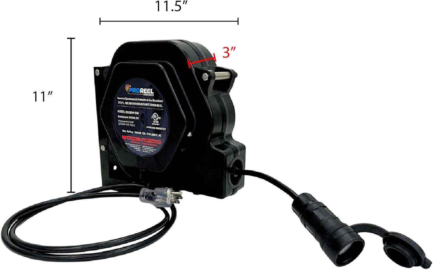 Alert Stamping 5330M-SW INDOOR/OUTDOOR REEL - SJTOOW 14/3 30FT.