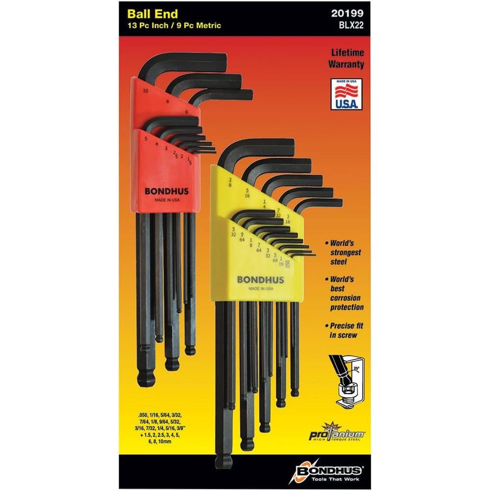 Bondhus 20199 10937 + 10999 - Ballpoint Double Pack