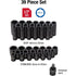 Sunex 2669, 1/2 Inch Drive Master Impact Socket Set, 39-Piece, 9mm-30mm, Standard/Deep, Cr-Mo Steel, Radius Corner Design, Dual Size Markings, Heavy Duty Storage Case