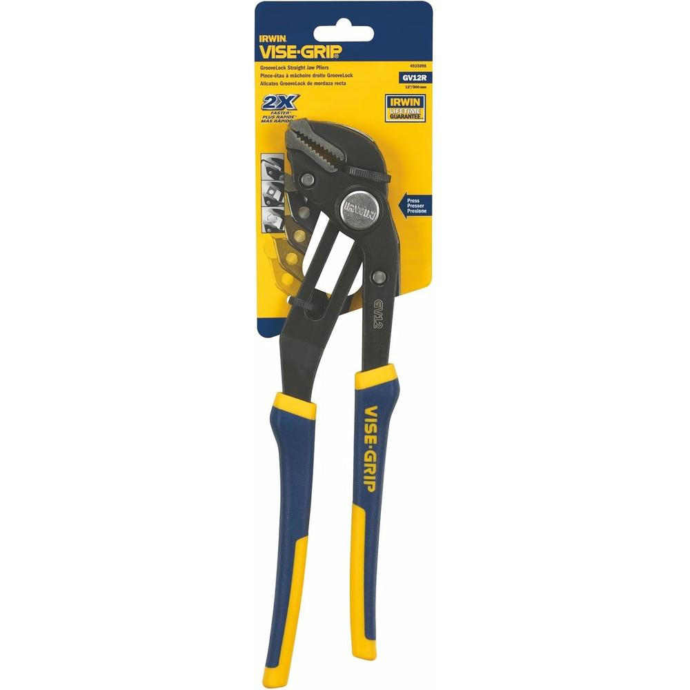 Irwin Tools 4935098 Vise-Grip 12" STRAIGHT JAW GROOVELOCK